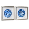 thumbnail image 3 of American Art Decor Blue Seashell Mosaic Coastal Framed Wall Art - 11.75" x 11.75", Set of 2, 3 of 8