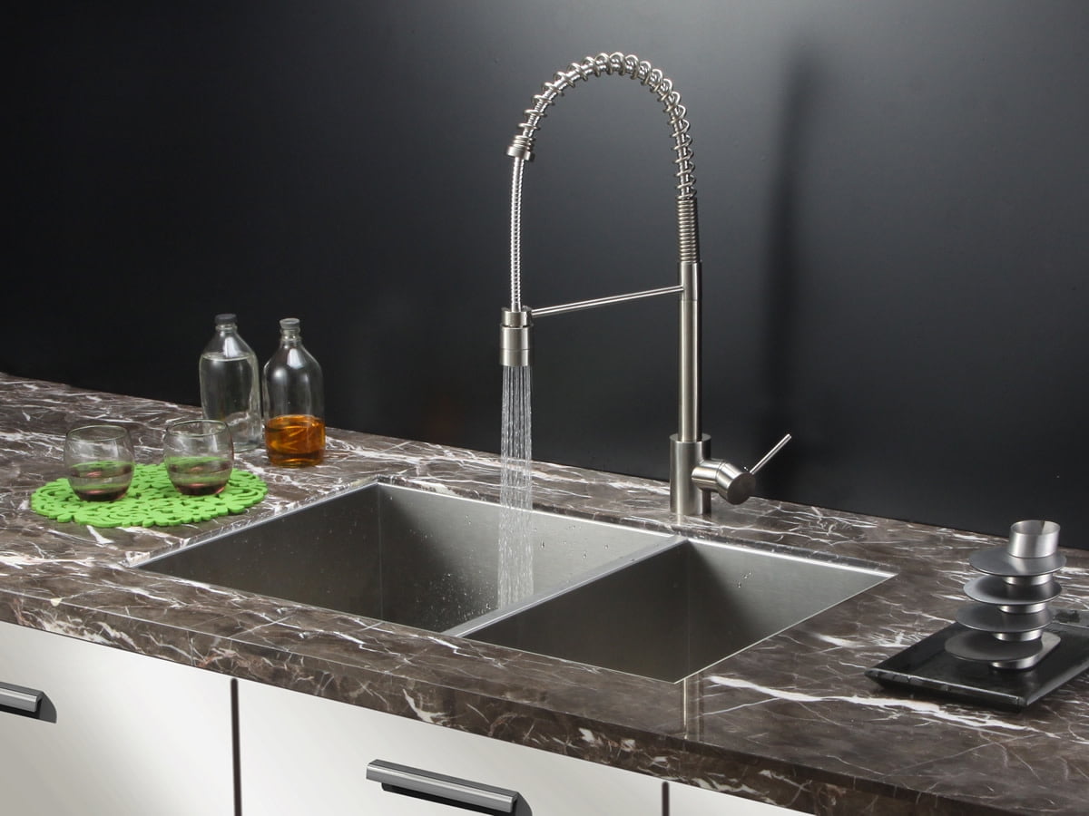 Ruvati Nesta 29 L X 19 W Double Basin Undermount Kitchen Sink Walmart Com Walmart Com