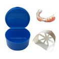 thumbnail image 3 of Moins de 5 Autres Fournitures de Nettoyage Boîte de Bain pour Prothèses Boîte de Rangement pour Fausses Dents avec Filet Suspendu, 3 of 7