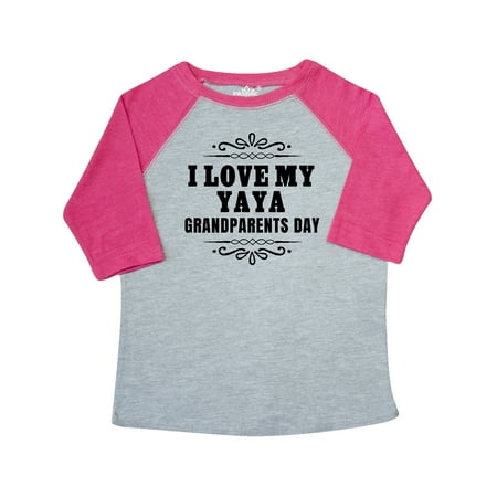 

Inktastic Grandparents Day I Love My Yaya Gift Toddler Boy or Toddler Girl T-Shirt