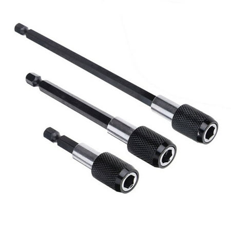 

Docooler 3Pcs Screwdriver Extension Bits Quick Release 14 Hex Shank Holder Drill Bit Magnetic