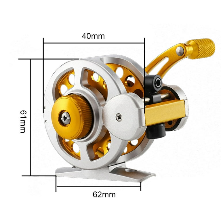 Super Smooth 3.5:1 Gear Ratio 3 Color Mini Trolling Reel Casting Ice  Fishing Reel Baitcasting Reels Coil Fishing Tackle Lightweight & Compact  (Color 