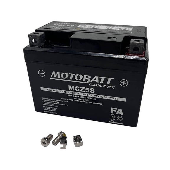MCZ5S Motobatt Classic AGM FA Battery Replaces YTZ5S