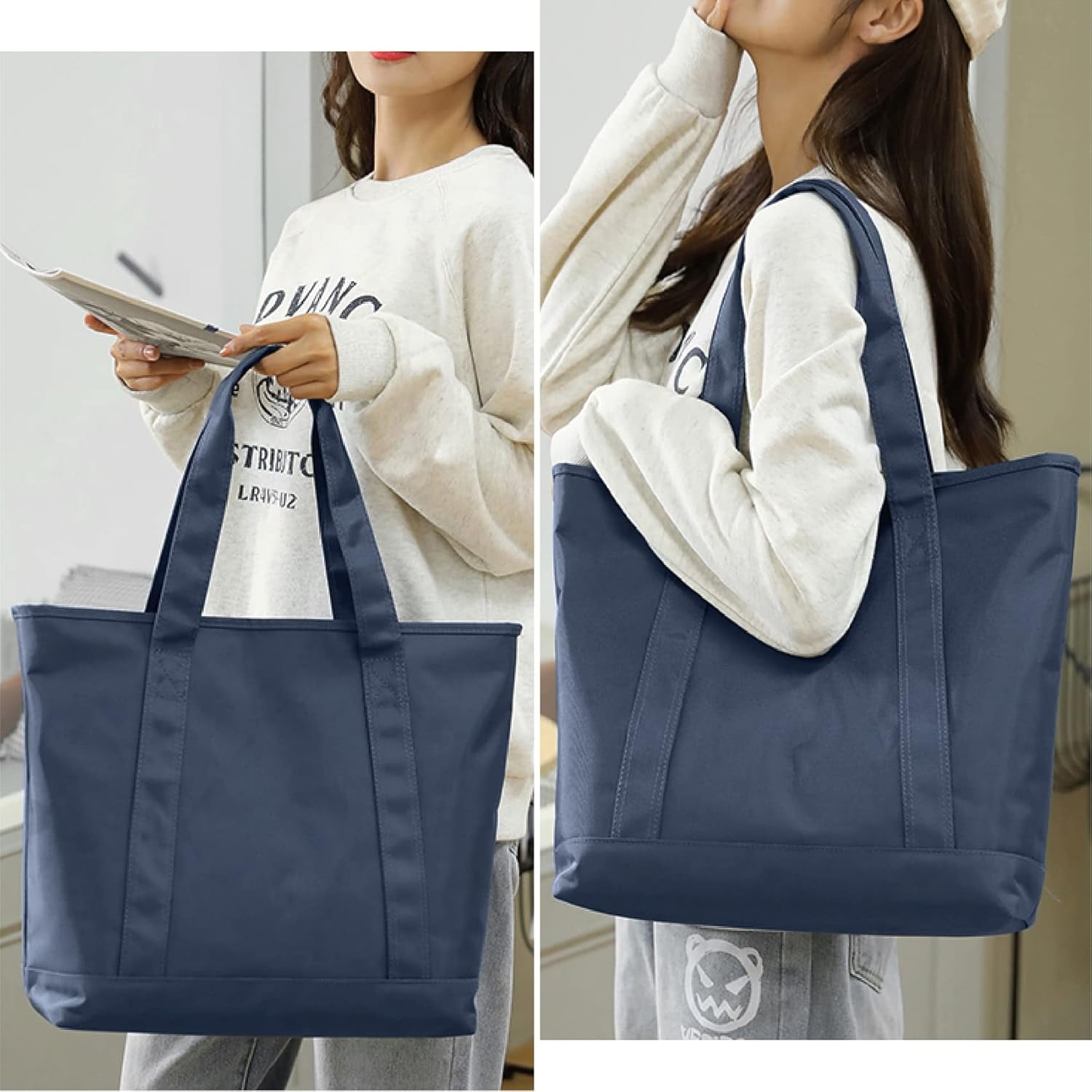 バッグ everyone nylon logo tote bag (NAVY) everyone nylon logo tote bag (BLUE) | everyone