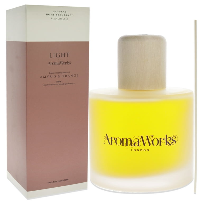 AromaWorks Light Range- Amyris & Orange Reed Diffuser 200ml AromaWorks Light Range- Amyris & Orange Reed Diffuser 200ml