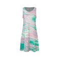thumbnail image 4 of Elegante mujer sin mangas Rounk cuello verano cómodo bolsillos de impresión Casual vestido de tanque suelto OAVQHLG3B Store lin121212, 4 of 5