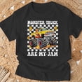 thumbnail image 3 of Monster Trucks Are My Jam Groovy Monster Truck Boys Toddlers TShirt, 3 of 6