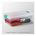 thumbnail image 2 of Caja Organizadora Joy Multiusos Tapa Transparente con Broches Color Aqua 14 Litros, 2 of 4