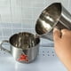 thumbnail image 5 of Matsuzay Taza separadora de salsa, hecha de acero inoxidable con superficie limpia, utilizada para pavo, res, pollo, espumadera de cocina que Cocina y Comedor blanco plateado trampa de grasa, 5 of 6