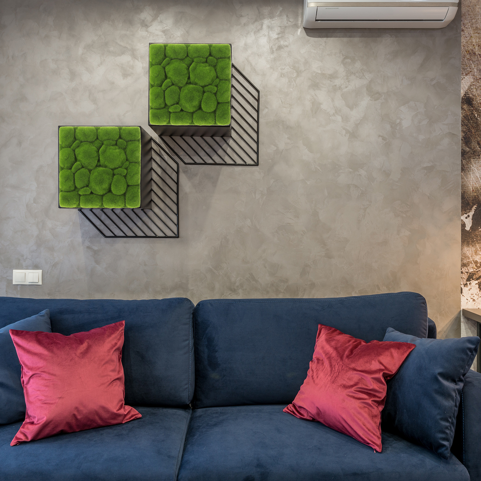 Movtotop 4pcs Simulation Moss Foams Board Green Plants Wall Decoration Diy Wall Background 30*30cm
