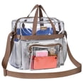 thumbnail image 1 of MAY TREE Bolsa transparente para eventos en estadios Bolsa de almuerzo transparente de 12 × 6 × 12 con correas reforzadas para el trabajo y eventos deportivos, 1 of 5