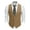 Light Khaki, variant on Men's Suit Vest Business Formal Dress Waistcoat Vest with 3 Pockets for Suit or Tuxedo