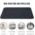 thumbnail image 4 of Dog Bed Soft Dog Crate Pad Mat for Medium/Large Dogs 36 in Non-Slip Bottom Washable Dog Sleeping Mattress Pet Beds Cat Bed Kennel Pad, Dark Gray, 4 of 6