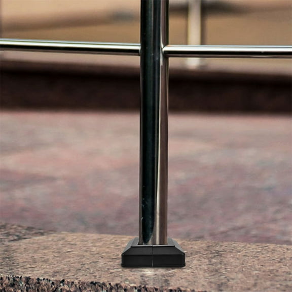 HOMEMAXS 4pcs Plastic Post Base Cover Square Tubing End Caps Deck Post Cap Fence Post Protector Split Post Base For Outdoor And Indoor Use