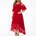 thumbnail image 4 of Puntoco Robes d'Été pour Femmes Liquidation Robe Florale Grande Taille Aguichant Imprimé Floral Fausse Robe Deux Pièces Gris, 4 of 7