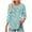 Light Blue Plus Size Blouse for Women_b, variant on CYMMPU Tunic Tops Round Neck Blouses for Women Dressy Casual Summer Fashion Shirts Floral Printed Spring Tops Loose Fit 3/4 Sleeve Lightweight Basic T-Shirts Pink S