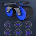 thumbnail image 3 of koolsoo Automatic Abdominal Wheel Waist Trainer Mute Knee Pad Abdominal Exercise Blue, 3 of 9