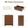 thumbnail image 3 of Wirrytor 3 Drawer for Bedroom, Farmhouse Dresser with Storage Chests of Drawers with Drawer Slides, Rustic Style, 3 of 9