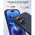 thumbnail image 2 of KOMI Designed for iPhone 16 Case,Shockproof Liquid Silicone Protective Phone Case with Soft Anti-Scratch Microfiber Lining Ultra Slim Drop Protection Phone Cover 6.1 inch Midnight Blue, 2 of 5