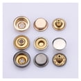 thumbnail image 2 of 100PCS Metal Snap Fasteners - 501/503 Models with Round/Flat/Curved Panels for Down Jackets ,Easy to Install, 2 of 5