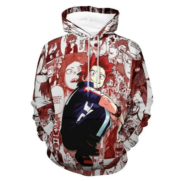 My Hero Academia Kirishima Eijirou Hoodie Unisex 3d Novelty Hoodies Graphic Hoodies Pullover Sweatshirts For Men Women Teen S