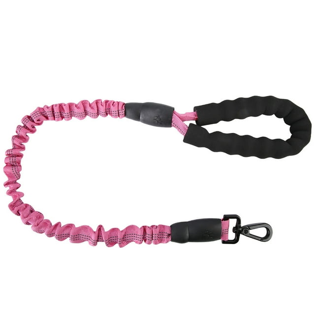 2.46ft Strong Rope Dog Elastic Leash With Comfortable Handle Dog Walking Training Leash(Pink)
