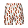 thumbnail image 4 of Lsque Mens Swim Trunks Carrot Pattern - Bathing Suit Compression Liner - Beach Swim Shorts Swimwear - (S-3XL) - Stretch Quick Dry -Small, 4 of 9