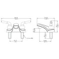 thumbnail image 2 of Builders Shoppe 2000CP RV Mobile Home Non-Metallic Centerset Lavatory Faucet Chrome Finish, 2 of 2