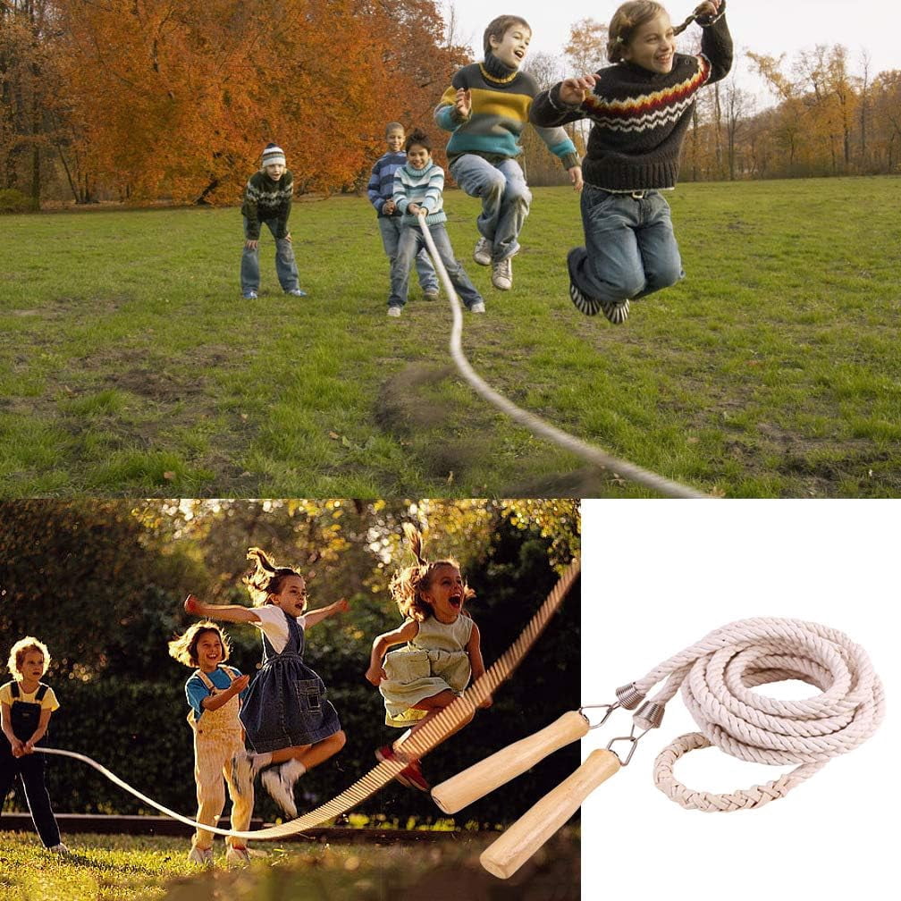 Double Dutch Long Group Jump Rope Multiplayer 16ft Skipping Rope School Company Fun Games Agility Play