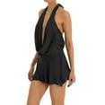 thumbnail image 4 of Women´s Summer Short Sling Dress Solid Color Sleeveless Backless Hanging Neck Dress, 4 of 6