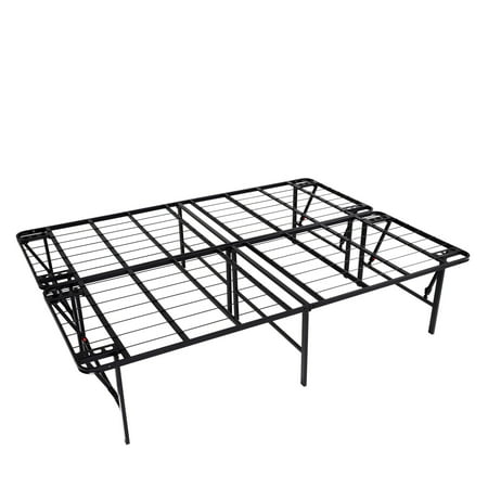 Electric Full Metal - intelliBASE Lightweight Easy Set Up Bi-Fold Platform Metal Bed Frame, Full 18