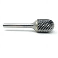 thumbnail image 4 of SC-7 Double Cut Cylindrical Radius End 3/4" x 1" Carbide Burr Bur Tool Die Grinder Bit 1/4" Shank, 4 of 6