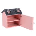 thumbnail image 3 of LEEYNEER Maison de Poupée Mini Meubles Villa Commode Jouets pour Filles Petites Maisons Rose, 3 of 8