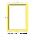 thumbnail image 2 of Yellow Picture Frame Mat for 8.5x11 Frames - Fits 7x10 Photos - 25 Mats, 2 of 7