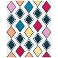 thumbnail image 2 of Safavieh Hollywood Ronni Geometric Area Rug, Ivory/Peacock Blue, 8' x 10', 2 of 8