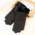 thumbnail image 2 of YoaNJYGR Dish Washing Gloves Medium -20 Gloves Gloves for Kitchen Cooking Suede Warm Gloves Winter Ladies Student Cute Korean Version with Thickened Outdoor Riding Screen Gloves, 2 of 8
