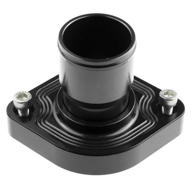 Red Horse Performance RHP4910-347-24-2 Aluminum Water Neck 1.50 in. Hose for GM LS1-LS2-LS6 Engine, Black