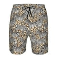 thumbnail image 4 of Yiaed Zebra Print Men's Swim Trunks with Lining Quick Dry Sports Shorts Beach Shorts Boardshorts-X-Large, 4 of 5