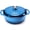 Blue, variant on SHOUFTW 6 Quart Enamel Cast Iron Dutch Oven with Moisture-Sealing Lid for Bread Baking Braising & Slow Cooking, Dual Handles, Oven Safe, Beige