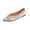 Beige, variant on Bkhluea Women Knit Striped Ballet Flats Slip On Comfortable Footwear For Office Work Daily Casual Outdoor Activities