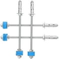 thumbnail image 4 of 4 Pcs Ancrages en Coin Fer Galvanisé Unité Centrale Climatisation Intérieure Tringle Suspendue Machine à Conduits Silencieuse Vibration Absorbante pour Fixation, 4 of 9