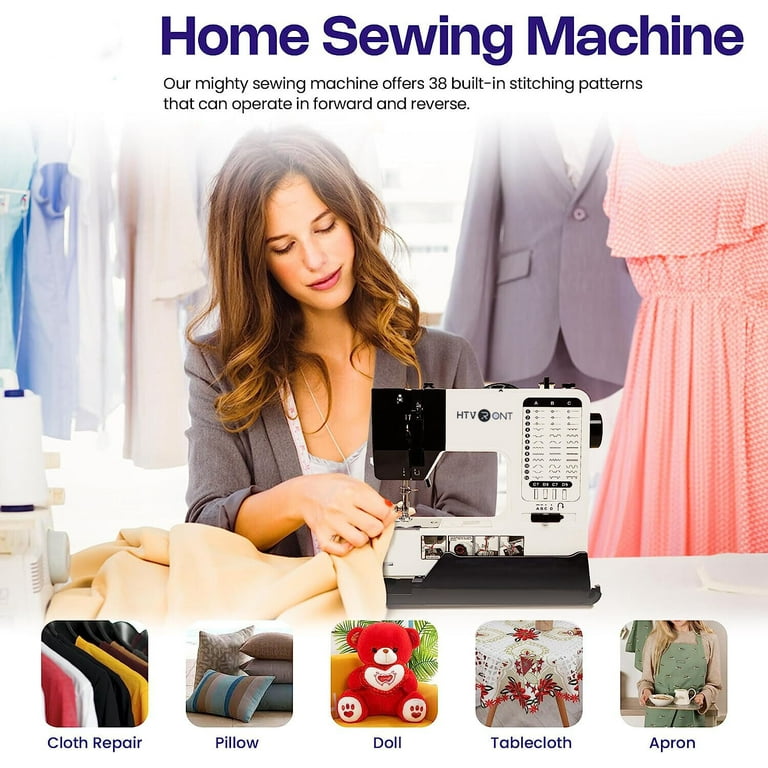 HTVRONT Electric Sewing Machine Crafting Mending Machine for