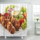 thumbnail image 1 of Cortina de Ducha ABPHQTO Ensalada Brocheta Blanca 150x180 cm, 1 of 1