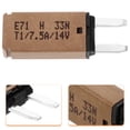 thumbnail image 1 of SEWACC Automotive Mini Resettable Fuse Plastic Light Brown 1Pcs, 1 of 8