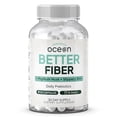 thumbnail image 1 of Organics Ocean Better Fiber - Suplemento diario de fibra - Suaviza las heces para defecar sin esfuerzo - con Psyllium Hulk y olmo resbaladizo - 90 cápsulas, 1 of 5