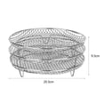 thumbnail image 2 of Rejilla para Freidora Aire 3 Capas Apilable Parrilla Familia (Circular), 2 of 8