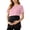 Pink, variant on Maternity Shirts for Women Plus Size Floral Printed Short Sleeve Crew Neck Lightweight Casual Nursing Tshirt Breast Feeding Shirts Women Beige XXL