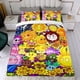 thumbnail image 4 of Plantas contra Zombis Conjunto de sábanas temático, trío de piezas, cómodo y amigable con la piel, diseño único, regalo de decoración para el hogar para familiares, amigos y fans,173cm *218cm, 4 of 6