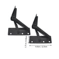 thumbnail image 2 of Mobutofu 2pcs Self Closing Spring Hinge Steel Hinge Black Household Use, 2 of 7