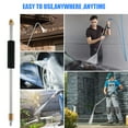 thumbnail image 4 of Pressure Washer Extension Wand 1/4” Quick Connect Power Washer Lance with with 0-60° Spray Nozzles Anti-L, 4 of 10
